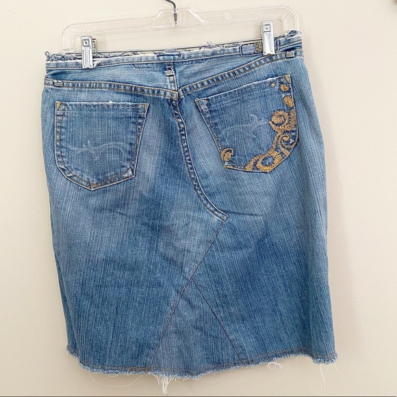 VINTAGE RECONSTRUCTED AG Jean Skirt - Picture 2 of 3